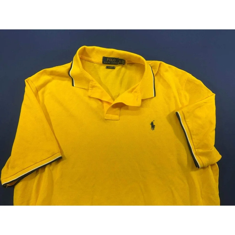 Polo Ralph Lauren Polo Shirt‎ Classic Shirt Small Pony Yellow Size XL
